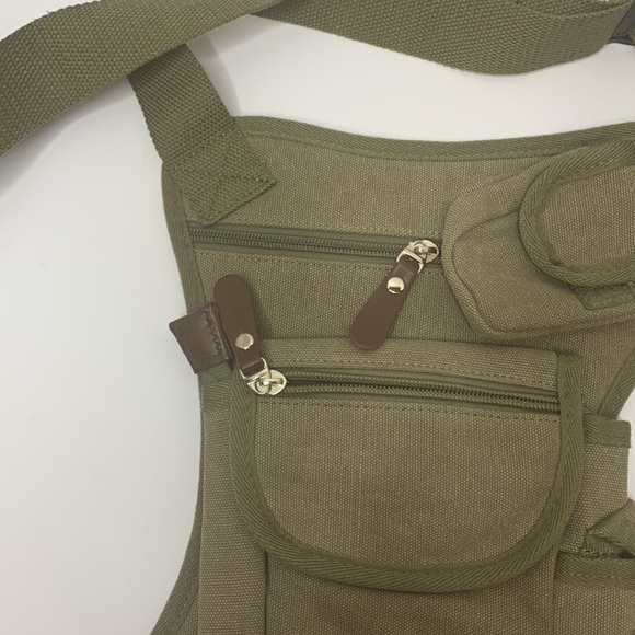 Kabden | Green Canvas Outdoor Tactical Fishing Waist Leg Bag | Military Travel - Picture 7 of 13